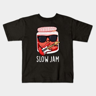 Slow Jam Funny Music Food Pun Kids T-Shirt
